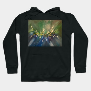 Spring Warmth acrylic abstract artwork Hoodie